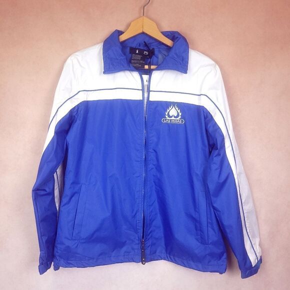 i5 Windbreaker Smart Jacket Blue White Size Small Las Vegas - Picture 1 of 7